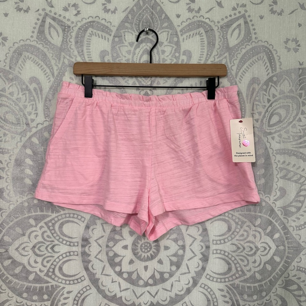 Nwt Secret Treasures Walmart Shorts Ruffle Top Pocket Short Sleep Baby Pink M